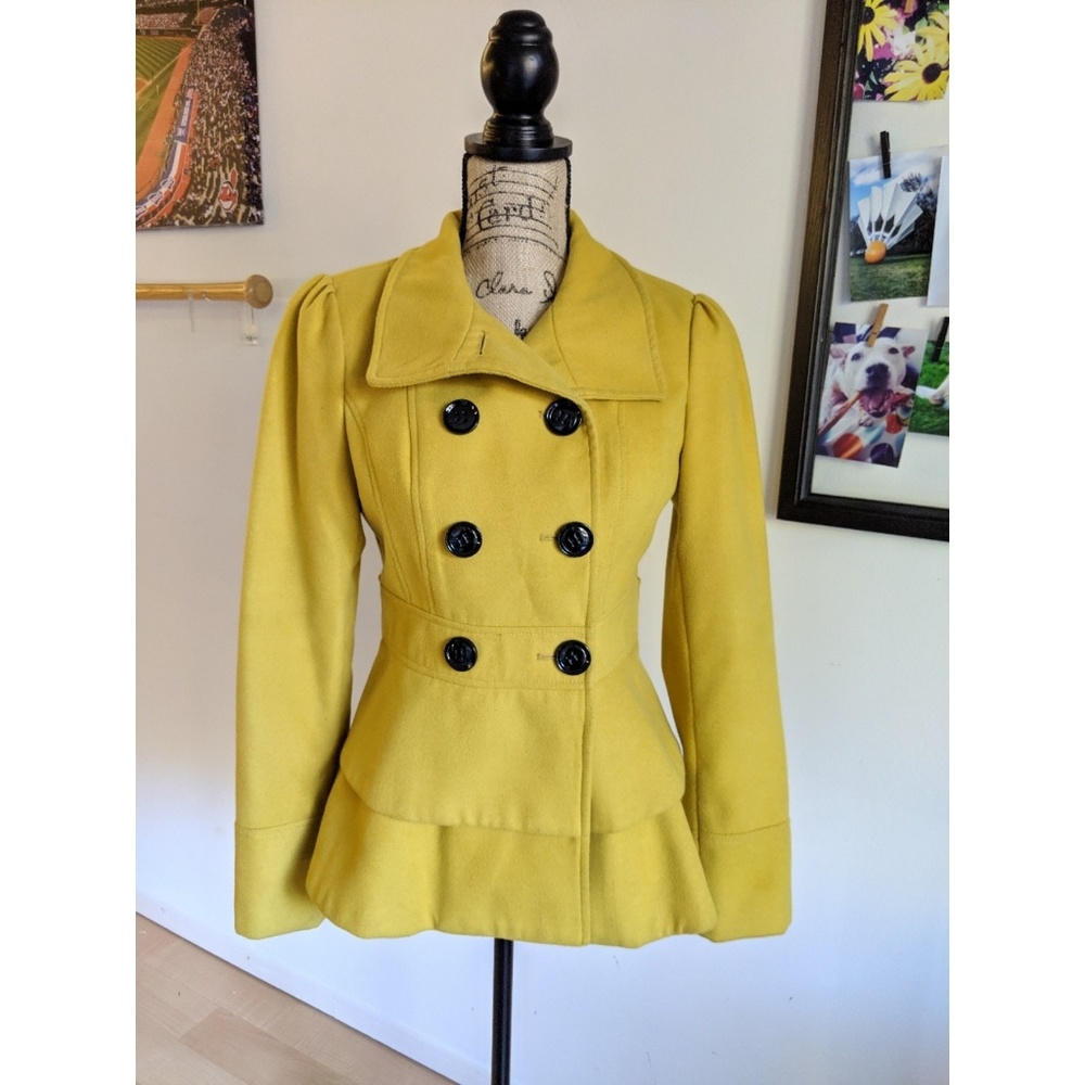 Golden Yellow Peacoat | Decree